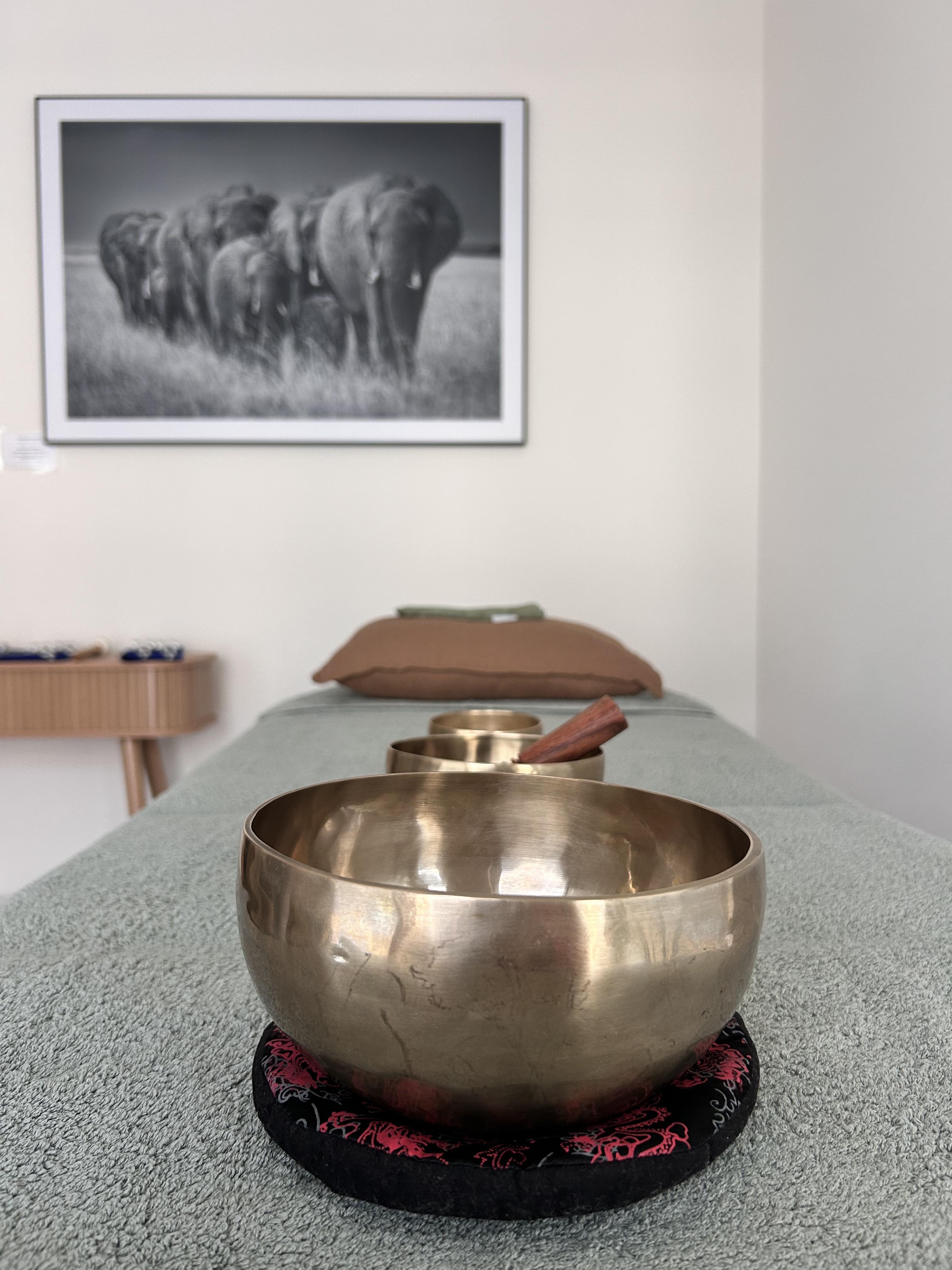 Patrizia en séance d'ajustement sonore