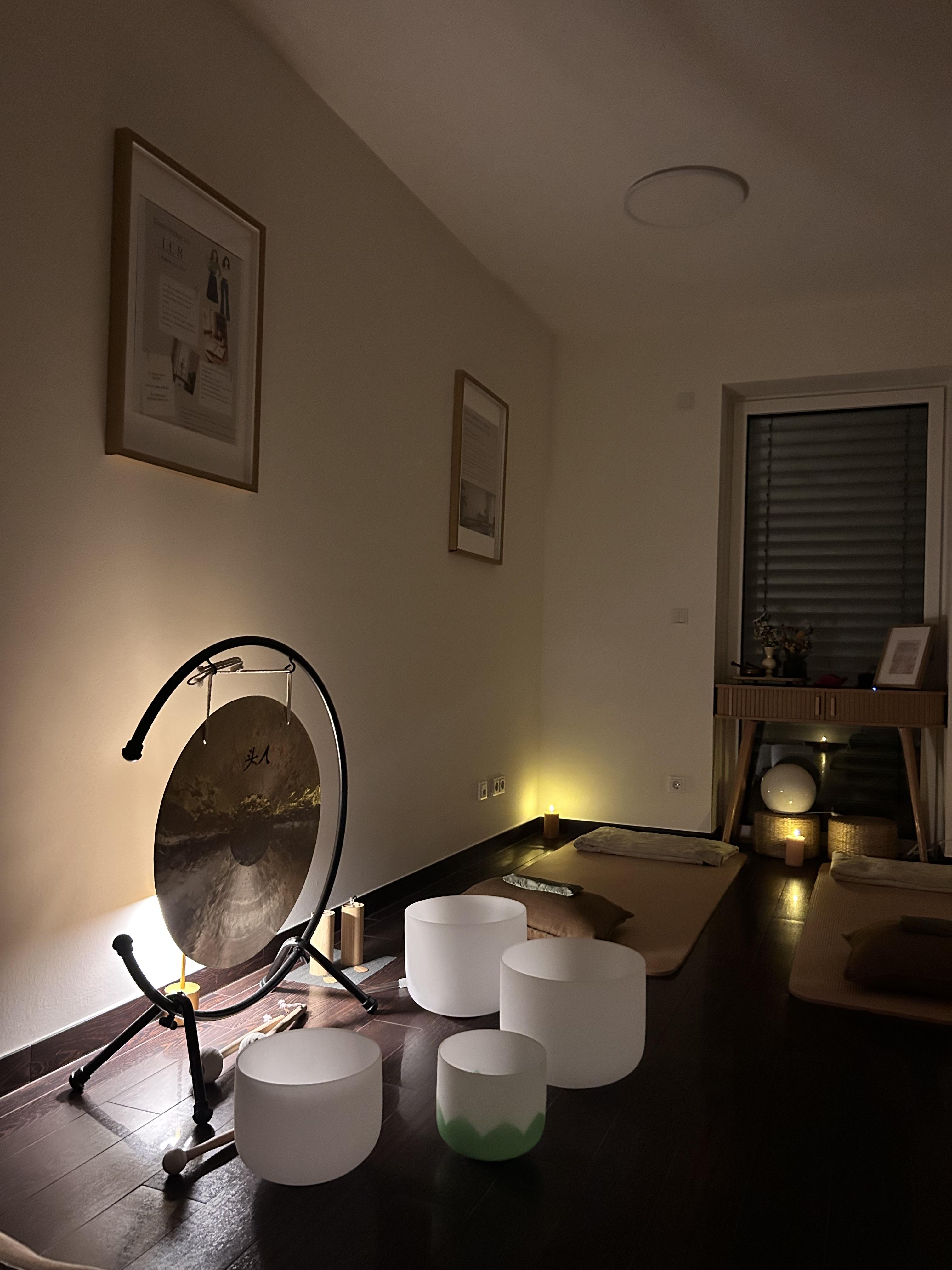 Gong et bols de cristal